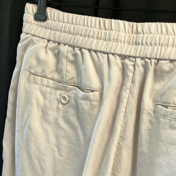 Zara wms L CREAM Casual Pants SZ L - Picture 9 of 11